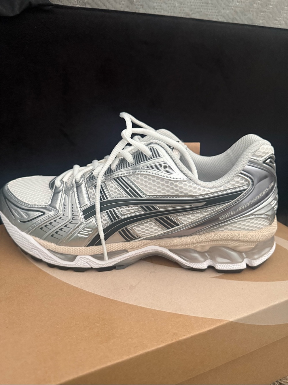 ASICS Silver and White Women's Athletic Running Shoes
